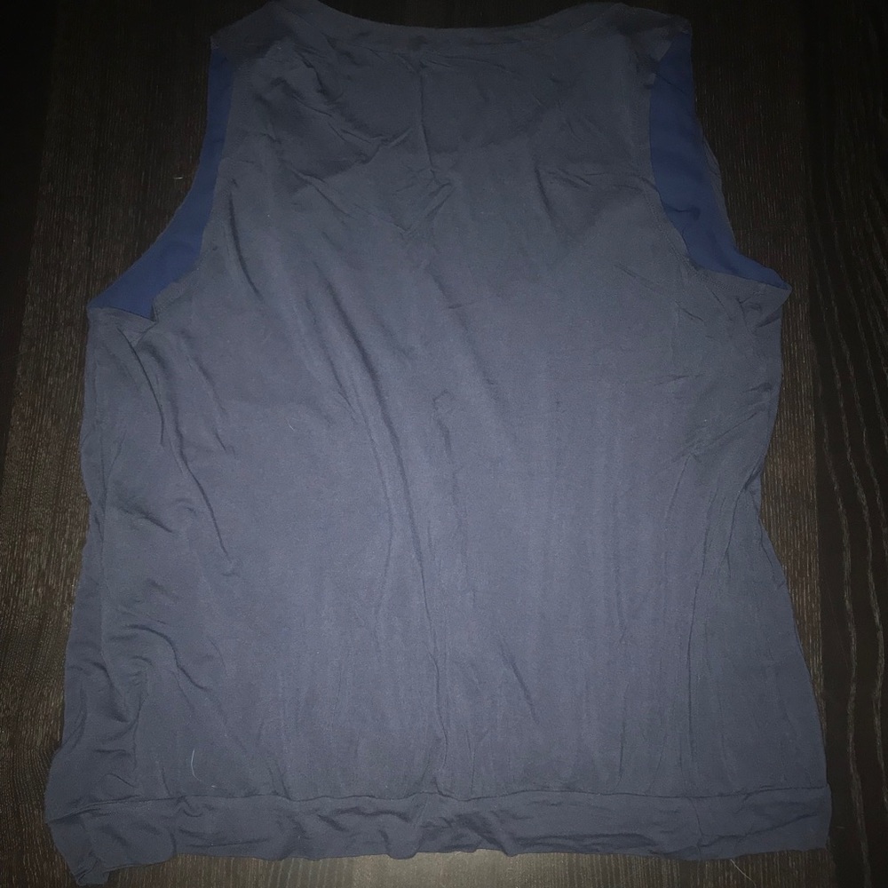 Navy Sleeveless Top - Picture 2 of 4